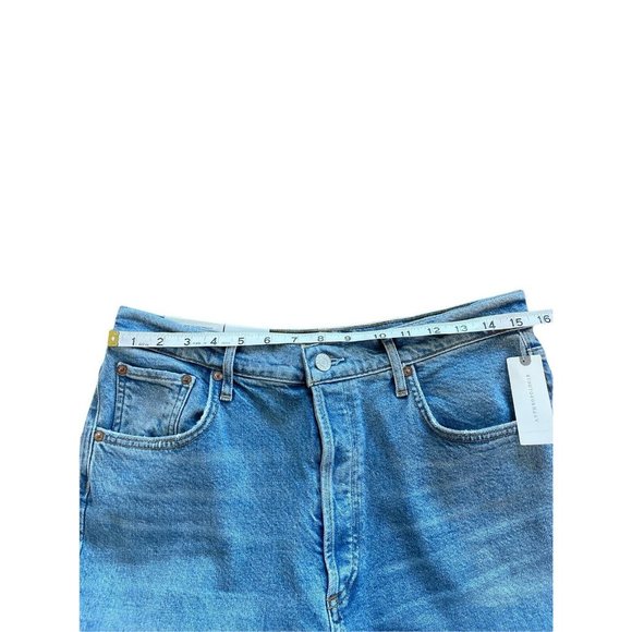Agolde Riley High Rise Straight Crop Jeans Whiplash NWT - Picture 10 of 10